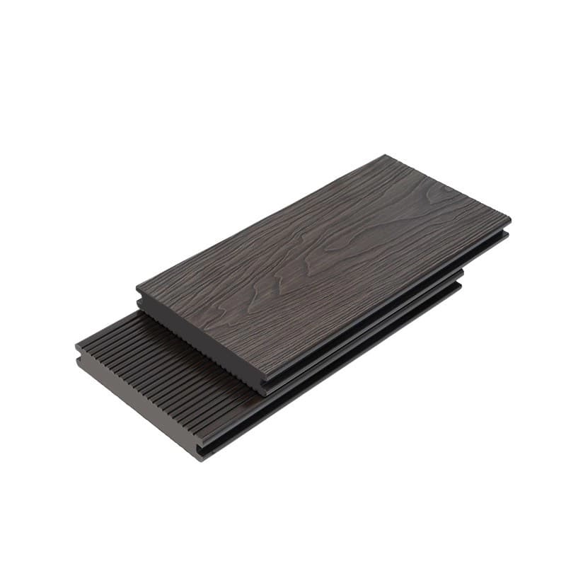 Tercel 140*25mm Anti-UV Fireproof Anti-slip 3D Embossing Solid WPC Decking Boards ECO Decking Floors