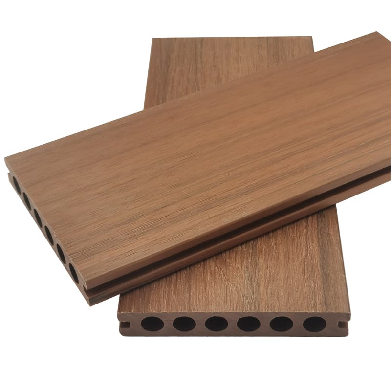Tercel 140*23mm Barefoot-friendly Co-extrusion WPC Decking Co-extruded Round Hollow WPC Decking Floors