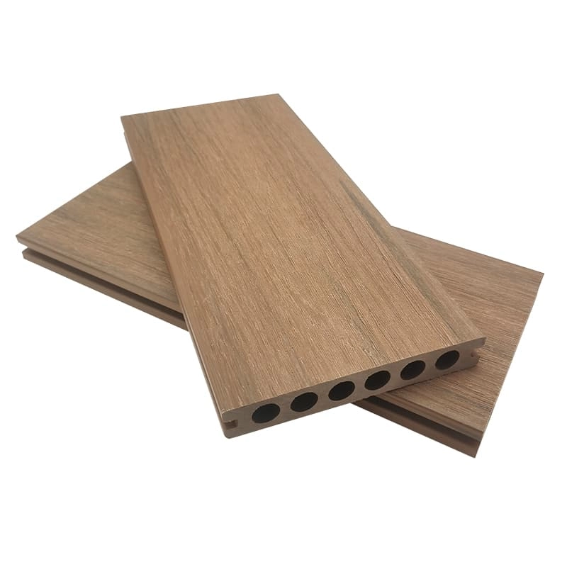 Tercel 140*23mm Barefoot-friendly Co-extrusion WPC Decking Co-extruded Round Hollow WPC Decking Floors