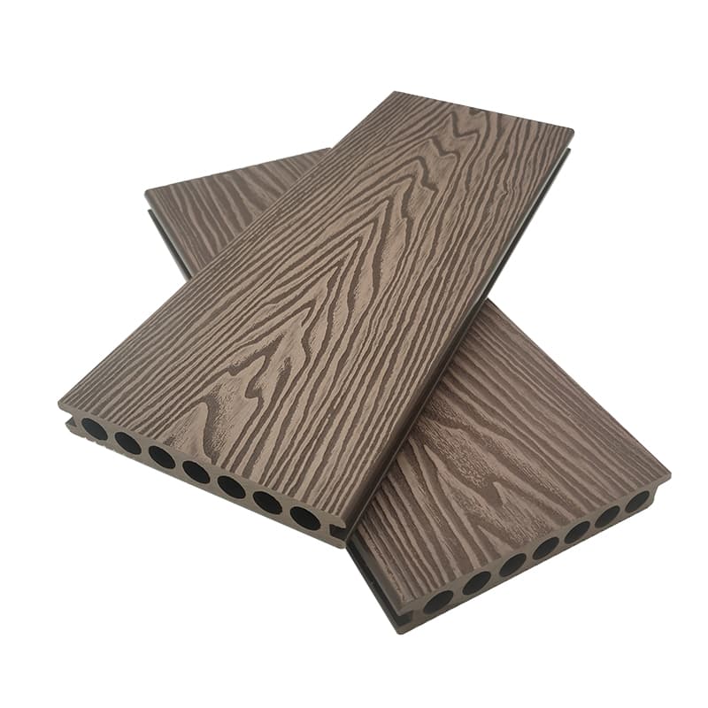 Tercel 148*23mm New Technology Fireproof WPC Outdoor Decking Boards 3D Wood Grain Composite Decking