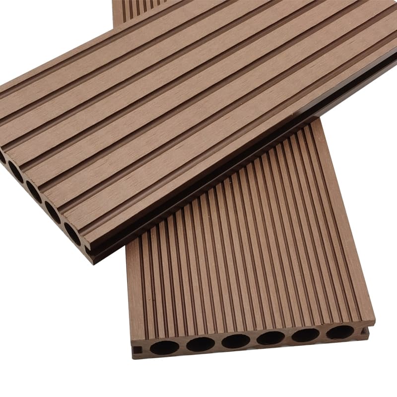 Tercel 140*23mm WPC Interlocking Patio Deck Tiles Plastic Large Form Interlocking Composite Decking Boards