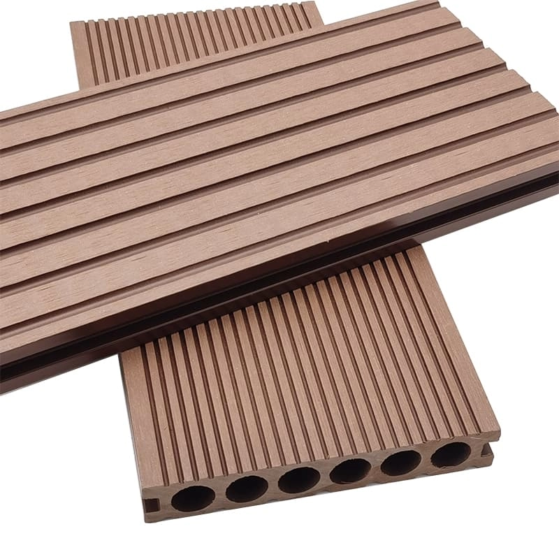 Tercel 140*23mm Easy to Install Round Hollow Wood Plastic Composite Boards WPC Outdoor Decking