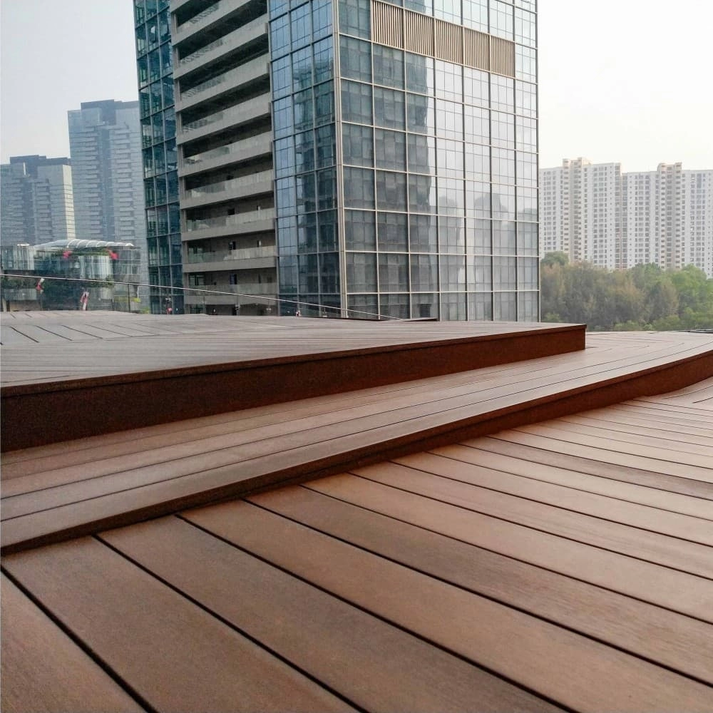 China 3D embossed composite decking factory