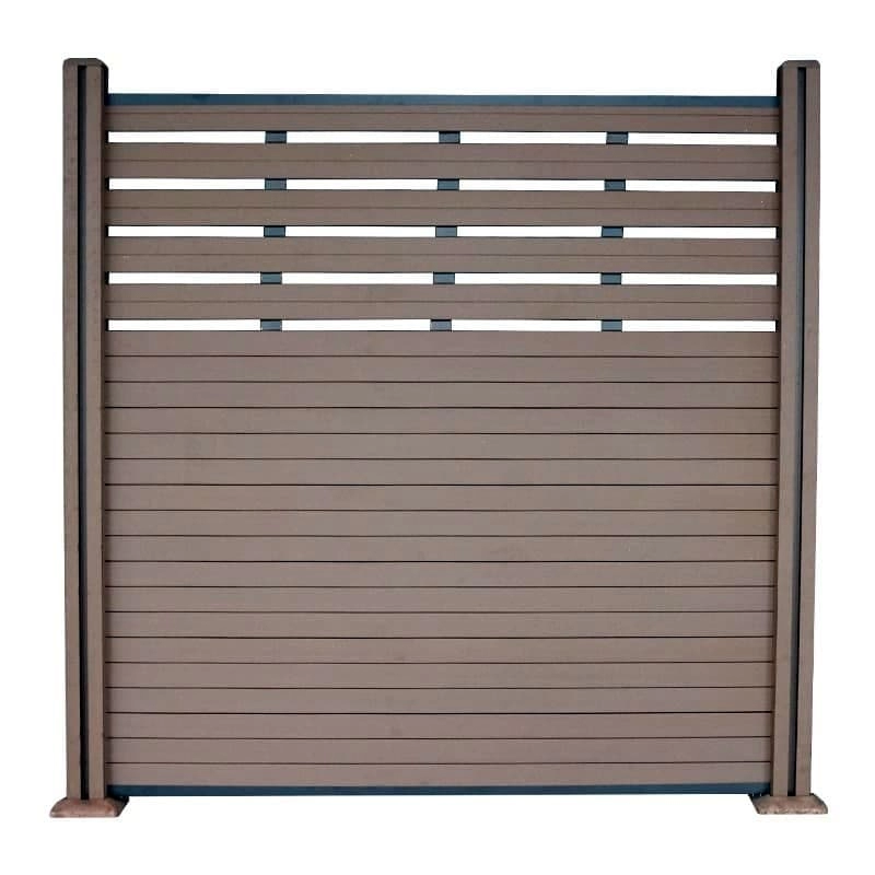 Tercel 90*20mm Eco-friendly Moisture-proof WPC Wood Polymer Composite Fence Coffee Color Composite fencing