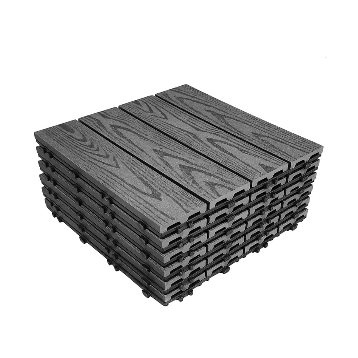 Tercel 300*300*20mm Mold-proof Anti-decay WPC Interlocking Composite Decking Best Composite Deck Tiles