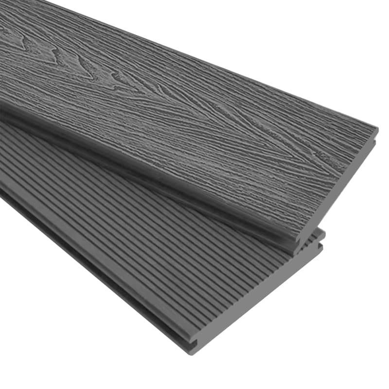 Tercel 140*25mm Easily Installation 3D Wood Grain Solid WPC Composite Boarding Wood Effect Composite Decking