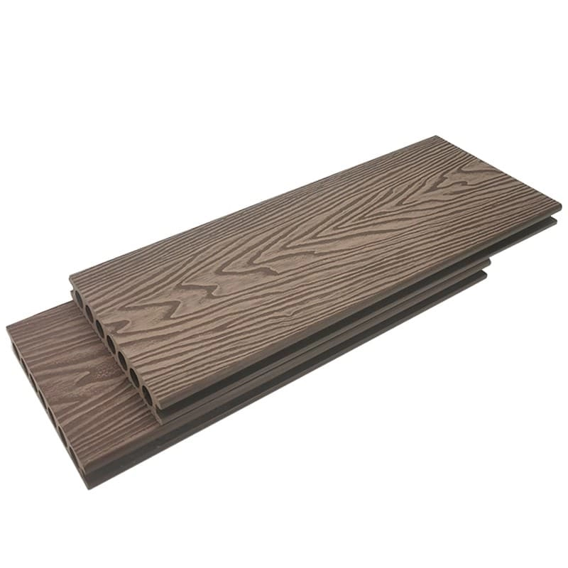 Tercel 140*25mm New Technology 3D Wood Grain Round Hollow Composite Decking WPC Composite Decking