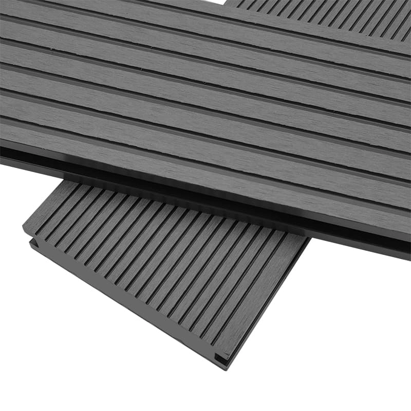 Tercel 140*25 mm Easy to Install Fireproof Grey Decking Composite Solid WPC Composite Decking Boards
