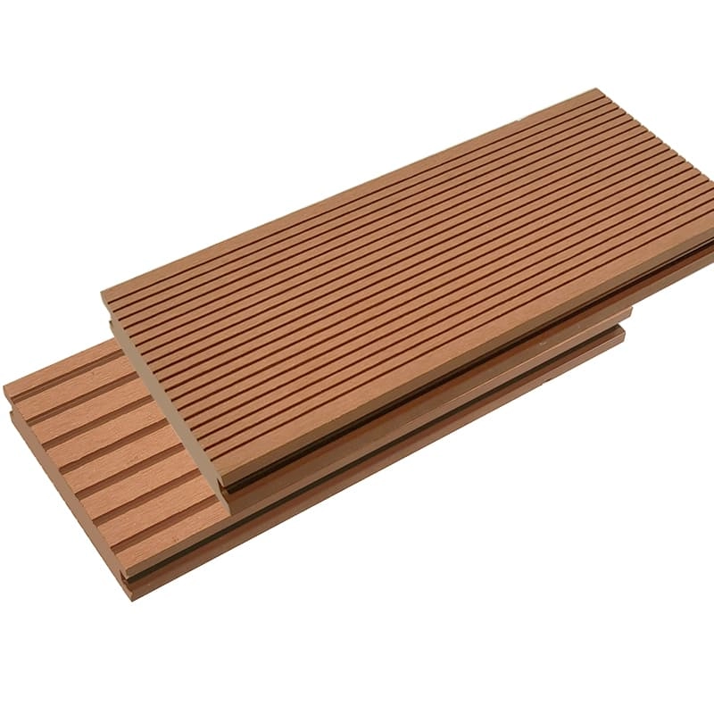 Tercel 140*30 mm Weather-resistant Anti-slip Wood Plastic Composite Teak Decking Floors Artificial Decking Borads