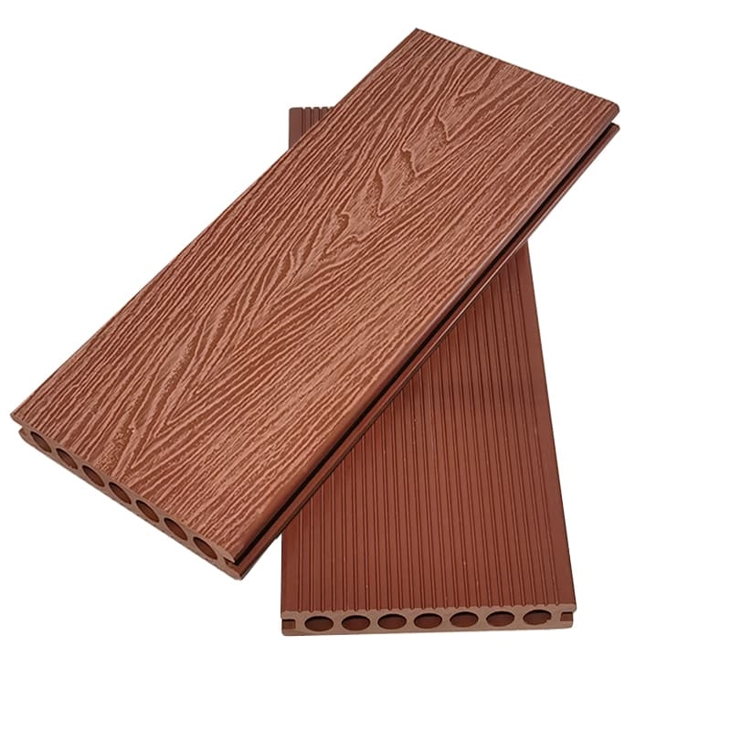 Tercel 148*23mm High Environmental Friendliness Mahogany 3D Embossed WPC Deck Boards over Existing Wood Decking
