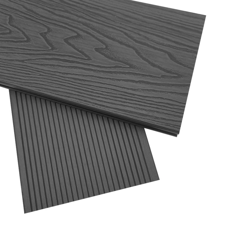 Tercel 140*25mm Anti-slip Personalized 3D Wood Grain WPC New Tech Composite Decking Man Made Solid Decking