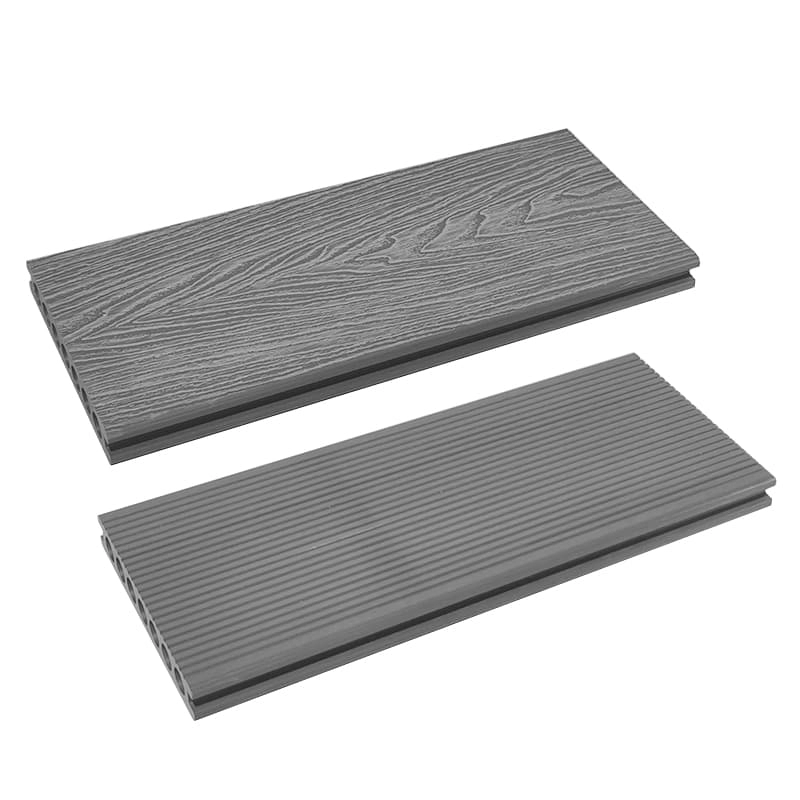 Tercel 148*23mm Eco-friendly 100% Recyclable WPC Composite Wood Decking 3D Embossing Grey Composite Decking