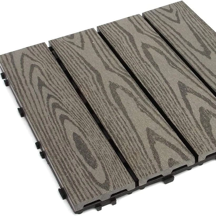 Tercel 300*300*20mm Mold-proof Anti-decay WPC Interlocking Composite Decking Best Composite Deck Tiles