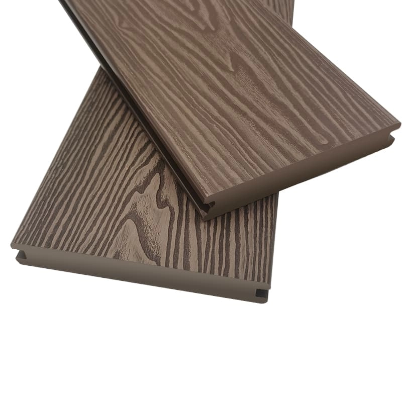 Tercel 140*25mm Easy to Install 3D Embossing WPC Solid Recycled Plastic Decking WPC Outdoor Decking