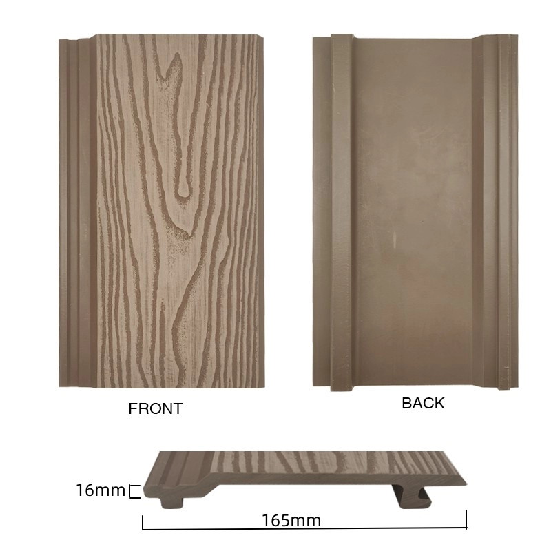 Tercel 165*16mm Non-cracking Non-defrmation Outdoor WPC Wall Cladding WPC Panels Exterior