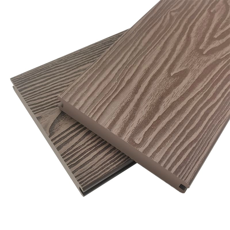 Tercel 140*25mm Easy to Install 3D Embossing WPC Solid Recycled Plastic Decking WPC Outdoor Decking