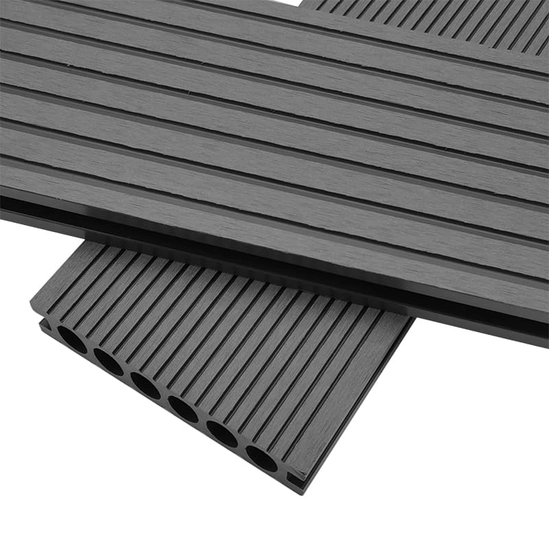 Tercel 140*40mm Barefoot-friendly Anti-slip Dark Grey Composite Decking WPC Composite Pool Deck