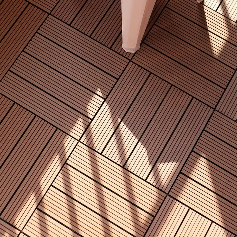 Tercel 300*300*20mm Anti-UV Waterproof WPC Best Tile for Pool Deck Temporary Interlocking Patio Tiles
