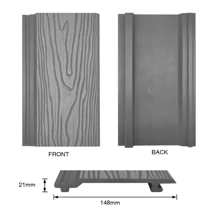 Tercel 148*21 mm Waterproof Moisture-proof WPC Decorative Wall Panel Composite Wall Panel