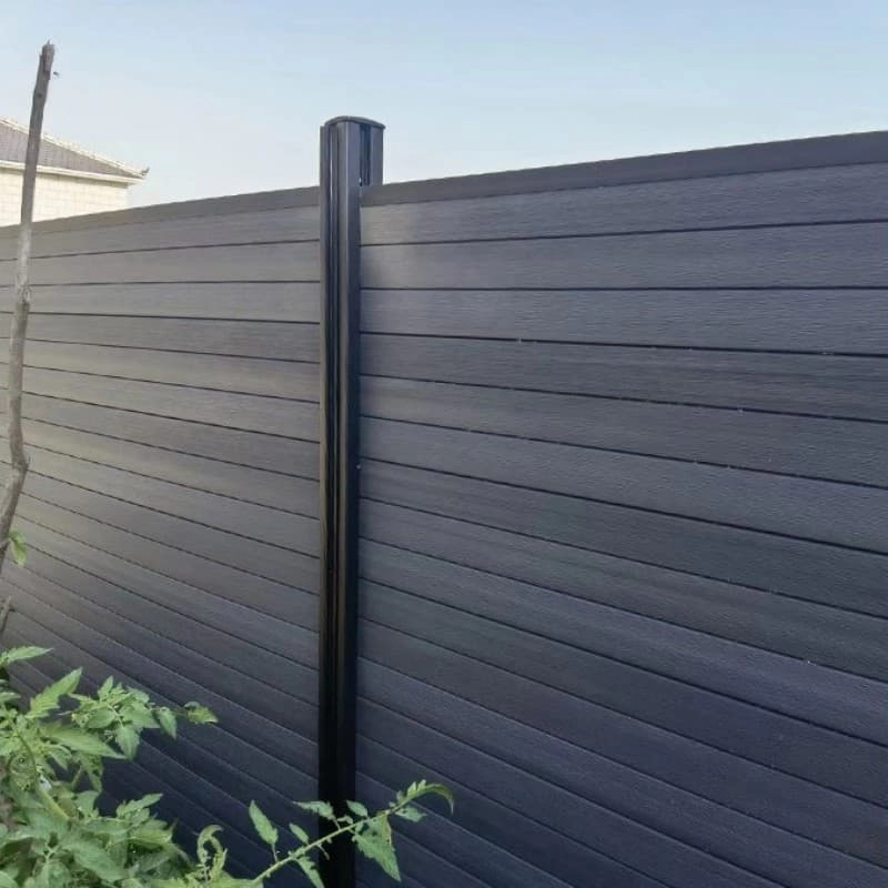 Tercel 90*20mm No Tedious Maintenance Grey Wood Plastic Composite Fencing Horizontal