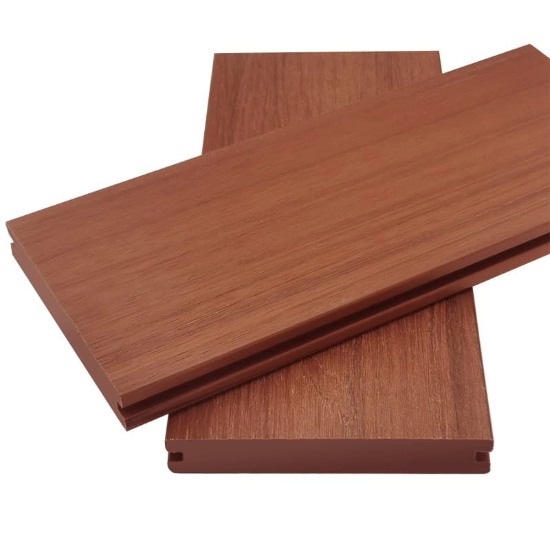 Tercel 140*25mm No Painting High Density Co-extrusion Solid Mahogany Color WPC Long Lasting Decking Boards