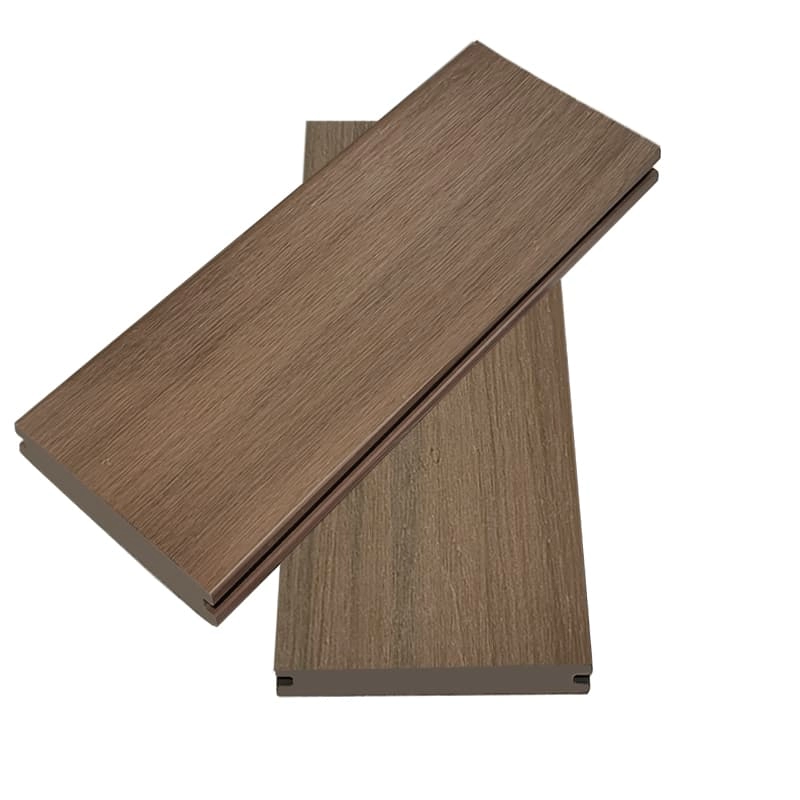 Tercel 140*25mm Formaldehyde-free Non-slip Interlocking Outdoor Decking Co-extruded WPC Solid Decking Boards on Patios