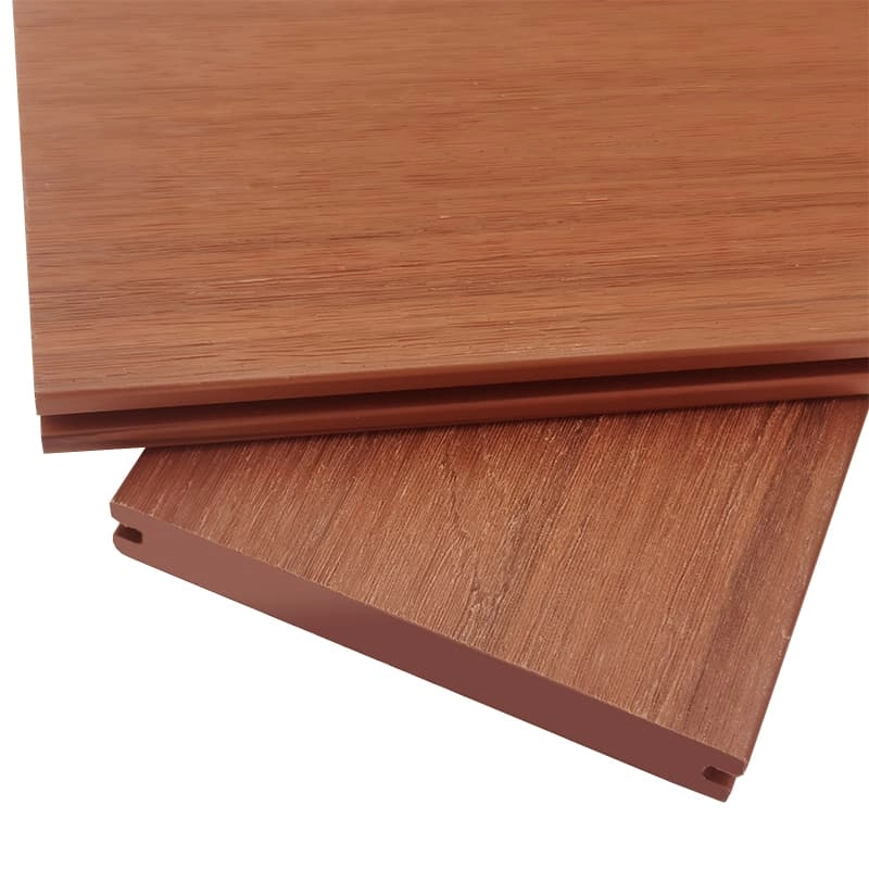 Tercel 140*25mm No Painting High Density Co-extrusion Solid Mahogany Color WPC Long Lasting Decking Boards