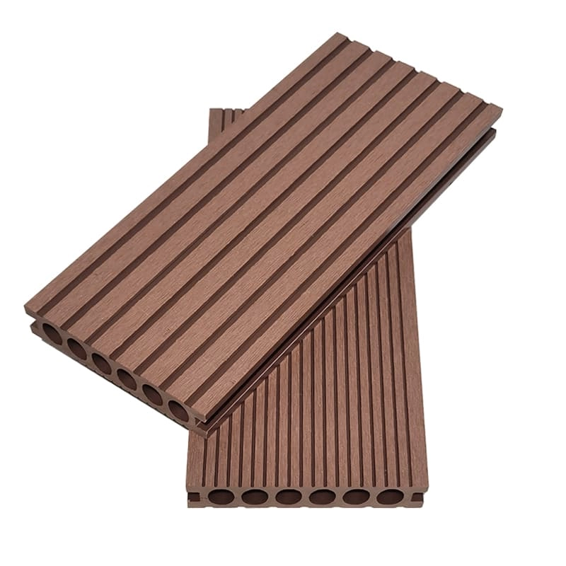 Tercel 140*30 mm Anti-slip Formaldehyde-free WPC Decking Tiles on Uneven Ground