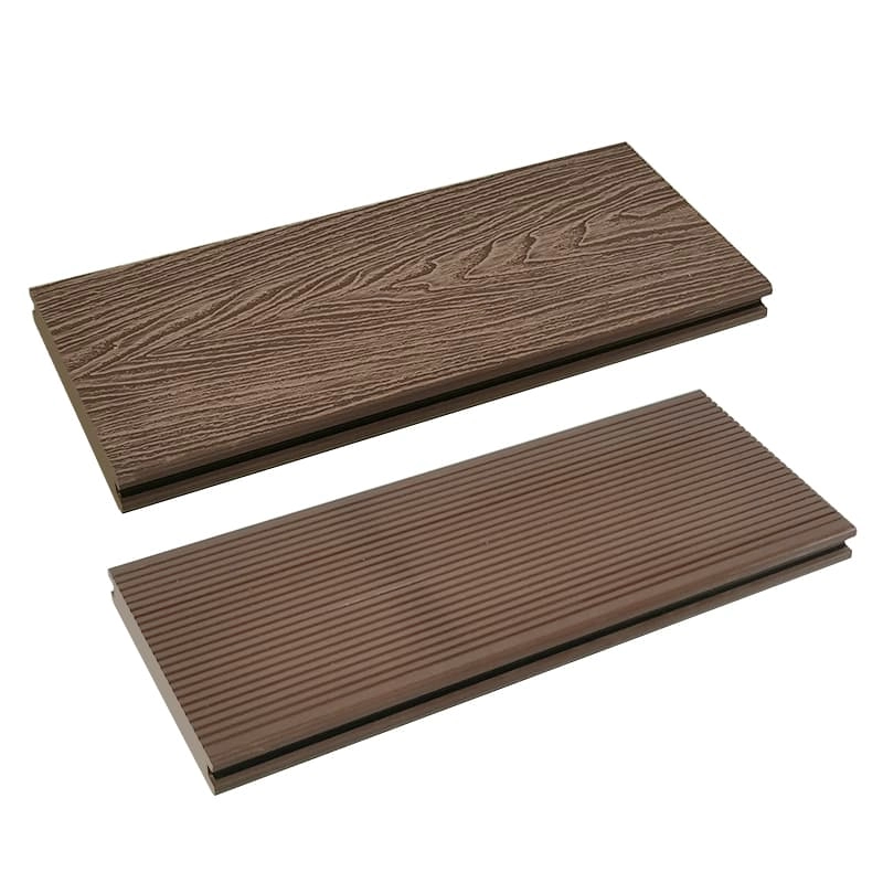 Tercel 140*25mm Natural Wood Texture Appearance 3D Solid WPC Wood Grain Decking Board Boards