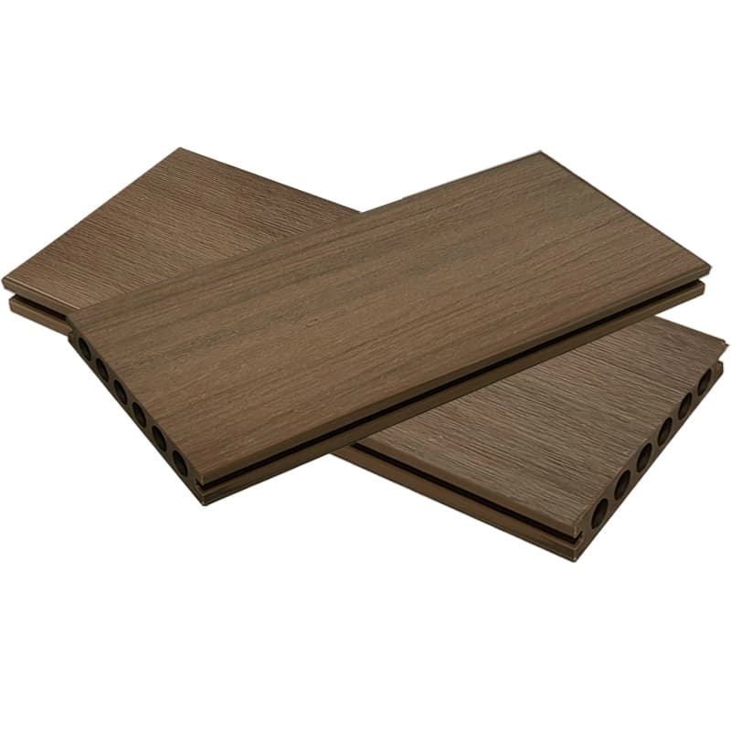 Tercel 140*23mm Barefoot-friendly Anti-slip Co-extrusion WPC Decking Boards Artificial Grass