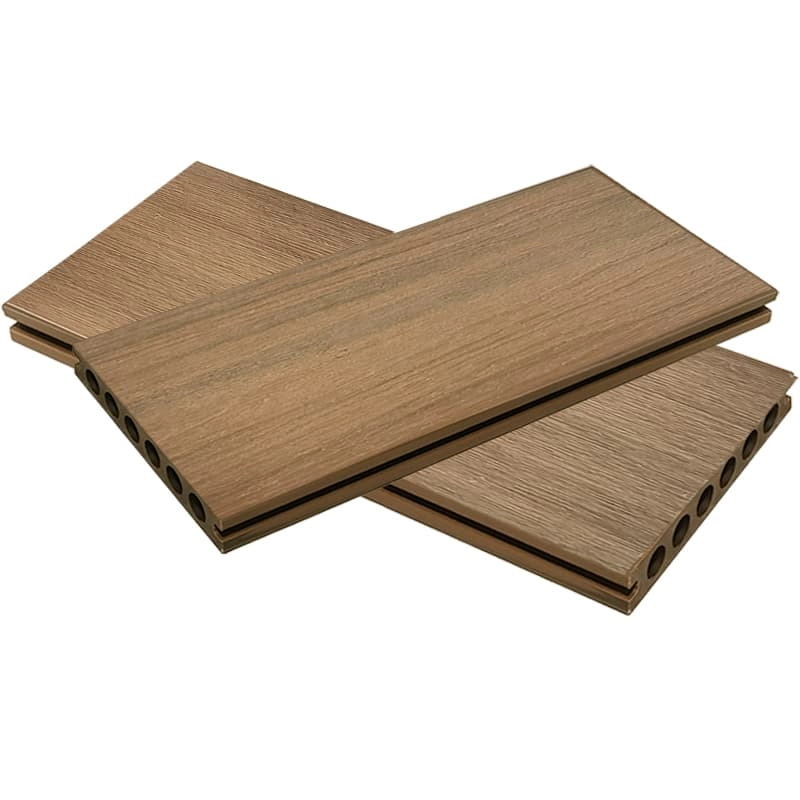 Tercel 140*23mm Strong Sound Absorption Co-extruded WPC Wooden Decking Floor Interlocking Boards
