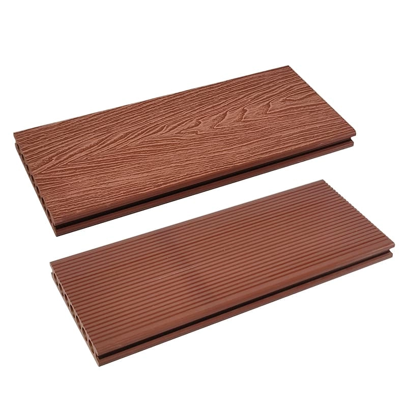 Tercel 148*23mm High Environmental Friendliness Mahogany 3D Embossed WPC Deck Boards over Existing Wood Decking