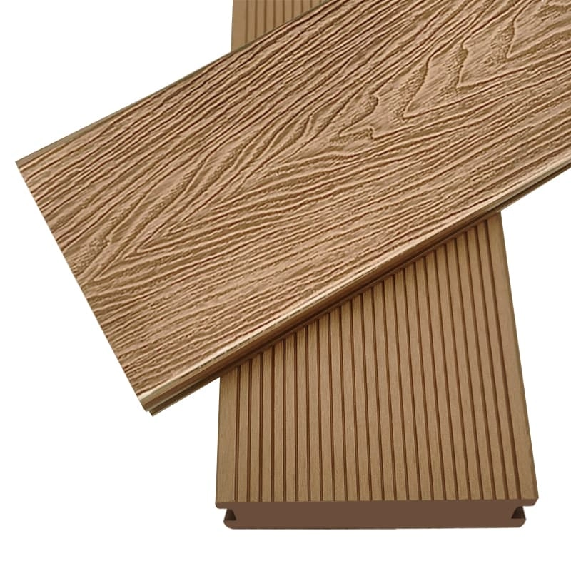 Tercel 140*25mm High Environmental Friendliness Natural Wood 3D Wood Grain WPC Solid Decking Boards