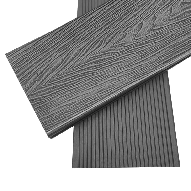 Tercel 148*23mm Color Stability Anti-UV 3D Embossing WPC Decking Interlocking Deck Tiles around Pool