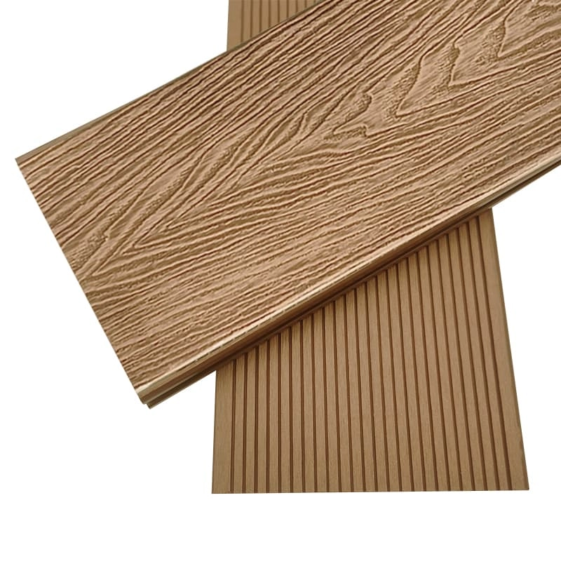 Tercel 148*23mm Durable Long Lifetime Natural Wood 3D Woodgrain Composite Decking Interlocking Tiles