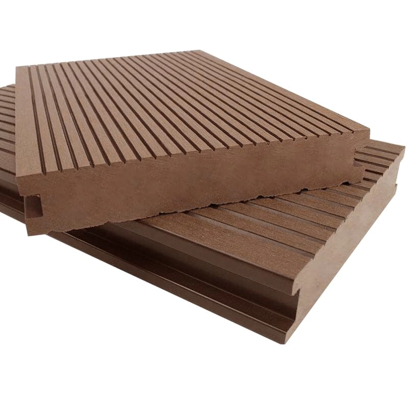 Tercel 140*30 mm Fire-proof Noise Reduction Function WPC Outdoor Plastic Interlocking Solid Decking Boards