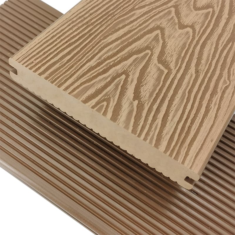 Tercel 140*25mm Formaldehyde-free Water-proof 3D Woodgrain WPC Decking Made from Recycled Plastic