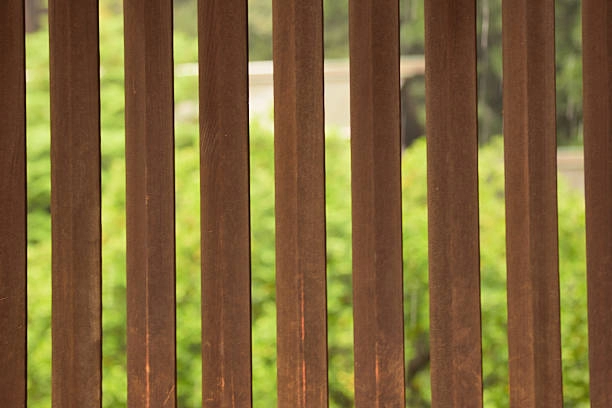 wood polymer composite fence